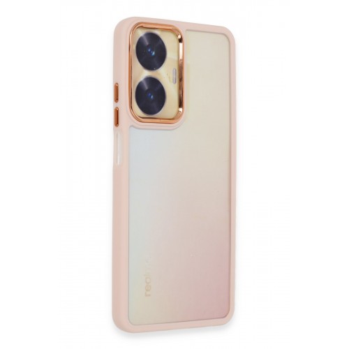 Newface Realme C55 Kılıf Dora Kapak - Pudra Newface Realme C55 Kılıf Dora Kapak - Pudra