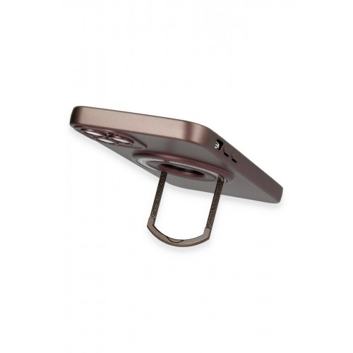 Newface iPhone 12 Pro Max Kılıf Lukka Magneticsafe Kapak - Kahverengi Newface iPhone 12 Pro Max Kılıf Lukka Magneticsafe Kapak - Kahverengi