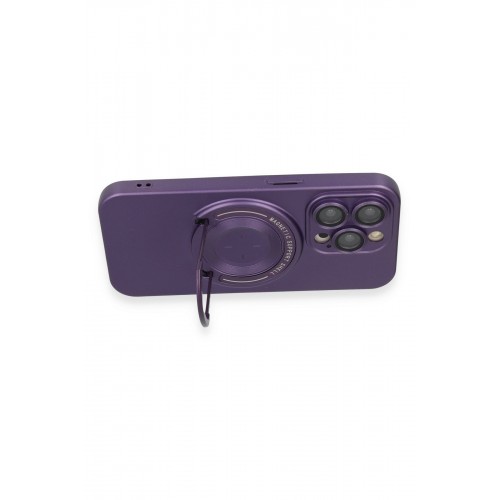 Newface iPhone 13 Pro Kılıf Lukka Magneticsafe Kapak - Derin Mor Newface iPhone 13 Pro Kılıf Lukka Magneticsafe Kapak - Derin Mor