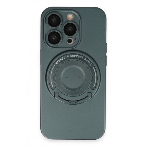 Newface iPhone 13 Pro Kılıf Lukka Magneticsafe Kapak - Koyu Yeşil Newface iPhone 13 Pro Kılıf Lukka Magneticsafe Kapak - Koyu Yeşil