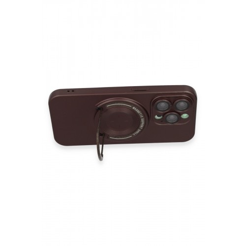 Newface iPhone 13 Pro Kılıf Lukka Magneticsafe Kapak - Kahverengi Newface iPhone 13 Pro Kılıf Lukka Magneticsafe Kapak - Kahverengi