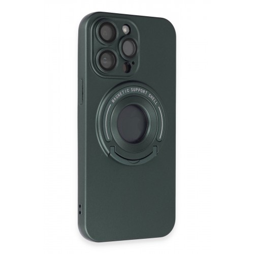 Newface iPhone 13 Pro Max Kılıf Lukka Magneticsafe Kapak - Koyu Yeşil Newface iPhone 13 Pro Max Kılıf Lukka Magneticsafe Kapak - Koyu Yeşil