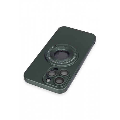 Newface iPhone 13 Pro Max Kılıf Lukka Magneticsafe Kapak - Koyu Yeşil Newface iPhone 13 Pro Max Kılıf Lukka Magneticsafe Kapak - Koyu Yeşil