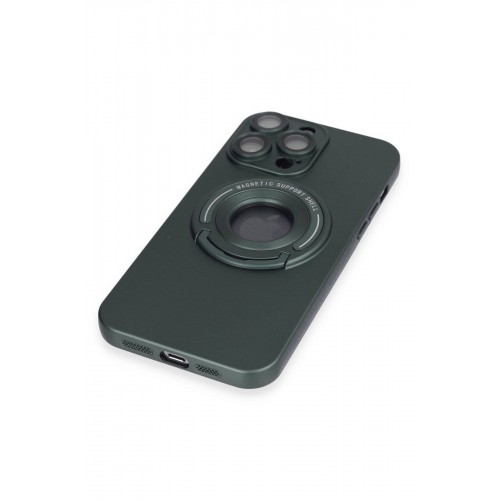 Newface iPhone 13 Pro Max Kılıf Lukka Magneticsafe Kapak - Koyu Yeşil Newface iPhone 13 Pro Max Kılıf Lukka Magneticsafe Kapak - Koyu Yeşil