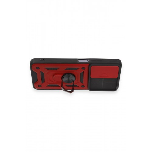 Newface Realme C55 Kılıf Pars Lens Yüzüklü Silikon - Kırmızı Newface Realme C55 Kılıf Pars Lens Yüzüklü Silikon - Kırmızı