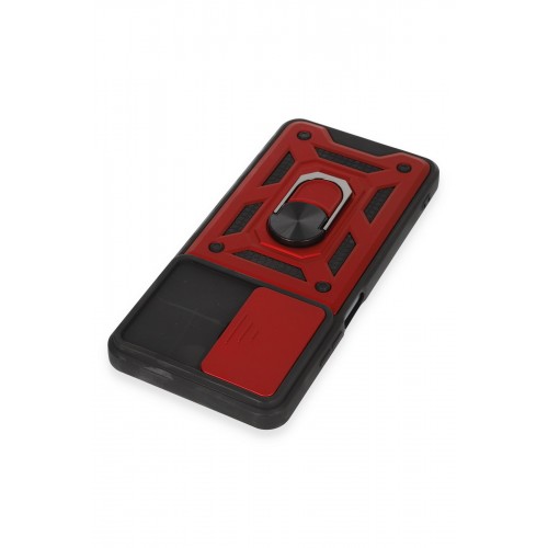 Newface Realme C55 Kılıf Pars Lens Yüzüklü Silikon - Kırmızı Newface Realme C55 Kılıf Pars Lens Yüzüklü Silikon - Kırmızı