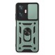 Newface Realme C55 Kılıf Pars Lens Yüzüklü Silikon - Yeşil Newface Realme C55 Kılıf Pars Lens Yüzüklü Silikon - Yeşil