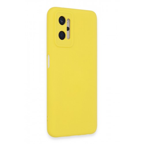 Newface Realme 9i 4G Kılıf Nano içi Kadife Silikon - Sarı Newface Realme 9i 4G Kılıf Nano içi Kadife Silikon - Sarı