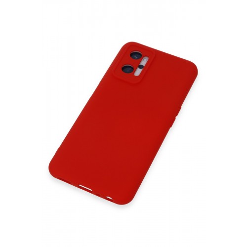 Newface Realme 9i 4G Kılıf Nano içi Kadife Silikon - Kırmızı Newface Realme 9i 4G Kılıf Nano içi Kadife Silikon - Kırmızı