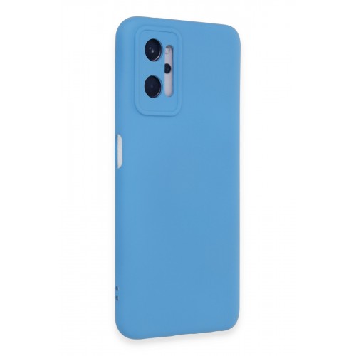 Newface Realme 9i 4G Kılıf Nano içi Kadife Silikon - Mavi Newface Realme 9i 4G Kılıf Nano içi Kadife Silikon - Mavi