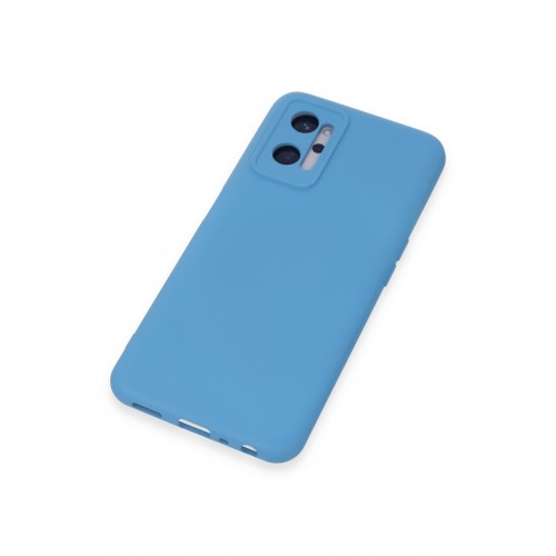 Newface Realme 9i 4G Kılıf Nano içi Kadife Silikon - Mavi Newface Realme 9i 4G Kılıf Nano içi Kadife Silikon - Mavi