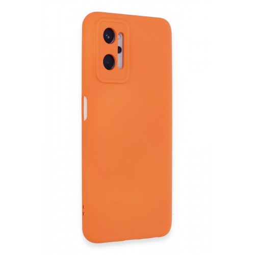 Newface Realme 9i 4G Kılıf Nano içi Kadife Silikon - Turuncu Newface Realme 9i 4G Kılıf Nano içi Kadife Silikon - Turuncu