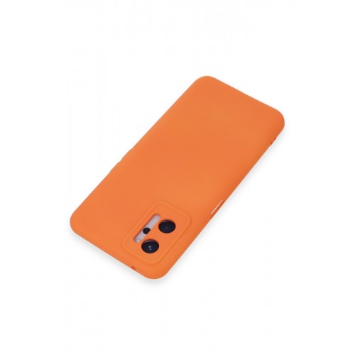 Newface Realme 9i 4G Kılıf Nano içi Kadife Silikon - Turuncu Newface Realme 9i 4G Kılıf Nano içi Kadife Silikon - Turuncu