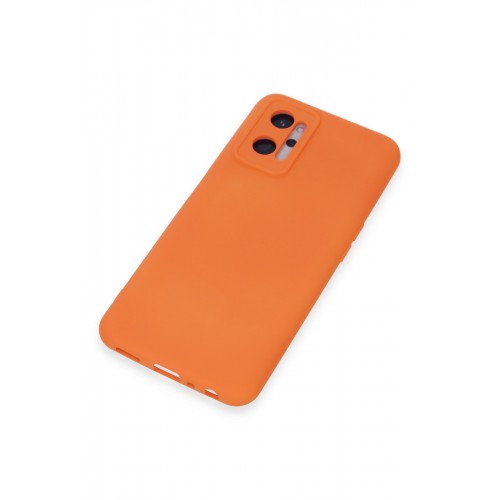 Newface Realme 9i 4G Kılıf Nano içi Kadife Silikon - Turuncu Newface Realme 9i 4G Kılıf Nano içi Kadife Silikon - Turuncu
