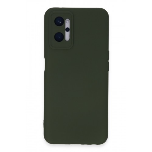 Newface Realme 9i 4G Kılıf Nano içi Kadife Silikon - Koyu Yeşil Newface Realme 9i 4G Kılıf Nano içi Kadife Silikon - Koyu Yeşil