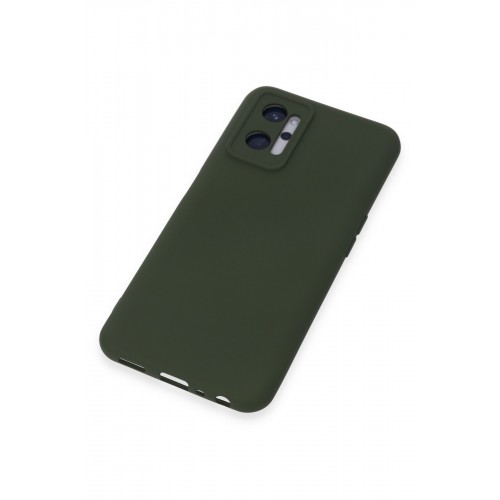 Newface Realme 9i 4G Kılıf Nano içi Kadife Silikon - Koyu Yeşil Newface Realme 9i 4G Kılıf Nano içi Kadife Silikon - Koyu Yeşil