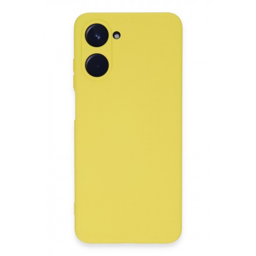 Newface Realme 10 4G Kılıf Nano içi Kadife Silikon - Sarı Newface Realme 10 4G Kılıf Nano içi Kadife Silikon - Sarı