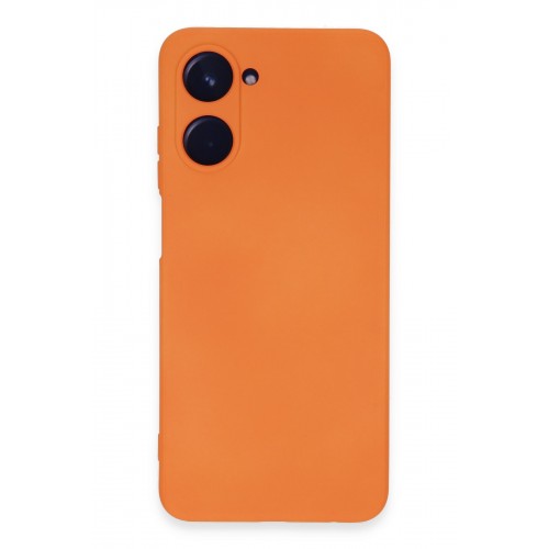 Newface Realme 10 4G Kılıf Nano içi Kadife Silikon - Turuncu Newface Realme 10 4G Kılıf Nano içi Kadife Silikon - Turuncu