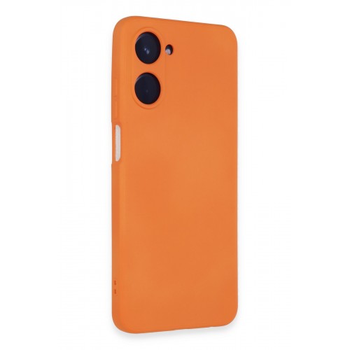 Newface Realme 10 4G Kılıf Nano içi Kadife Silikon - Turuncu Newface Realme 10 4G Kılıf Nano içi Kadife Silikon - Turuncu