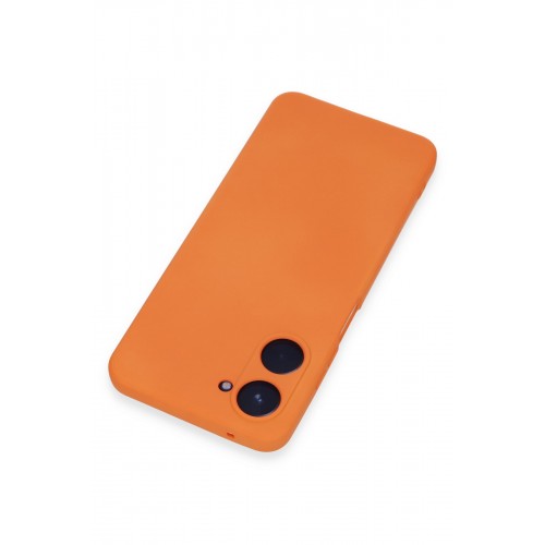 Newface Realme 10 4G Kılıf Nano içi Kadife Silikon - Turuncu Newface Realme 10 4G Kılıf Nano içi Kadife Silikon - Turuncu