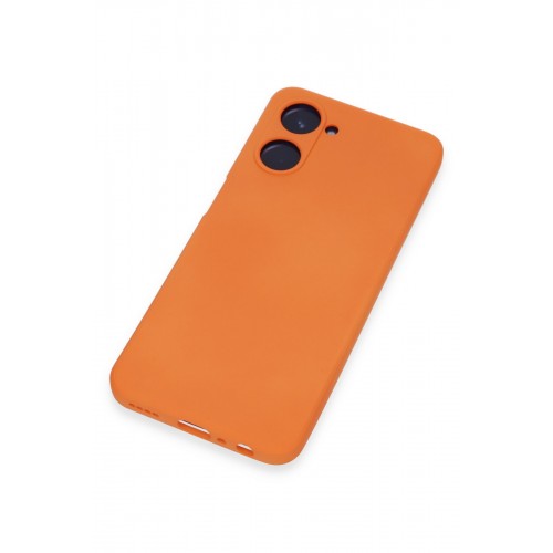 Newface Realme 10 4G Kılıf Nano içi Kadife Silikon - Turuncu Newface Realme 10 4G Kılıf Nano içi Kadife Silikon - Turuncu