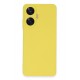 Newface Realme C55 Kılıf Nano içi Kadife Silikon - Sarı Newface Realme C55 Kılıf Nano içi Kadife Silikon - Sarı