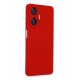 Newface Realme C55 Kılıf Nano içi Kadife Silikon - Kırmızı Newface Realme C55 Kılıf Nano içi Kadife Silikon - Kırmızı