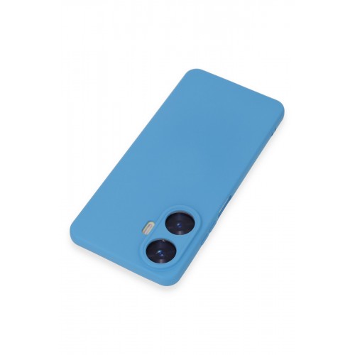 Newface Realme C55 Kılıf Nano içi Kadife Silikon - Mavi Newface Realme C55 Kılıf Nano içi Kadife Silikon - Mavi