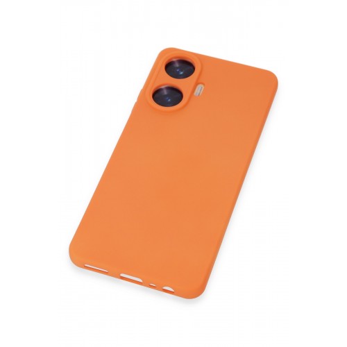 Newface Realme C55 Kılıf Nano içi Kadife Silikon - Turuncu Newface Realme C55 Kılıf Nano içi Kadife Silikon - Turuncu