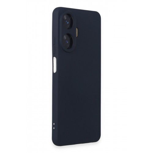 Newface Realme C55 Kılıf Nano içi Kadife Silikon - Lacivert Newface Realme C55 Kılıf Nano içi Kadife Silikon - Lacivert