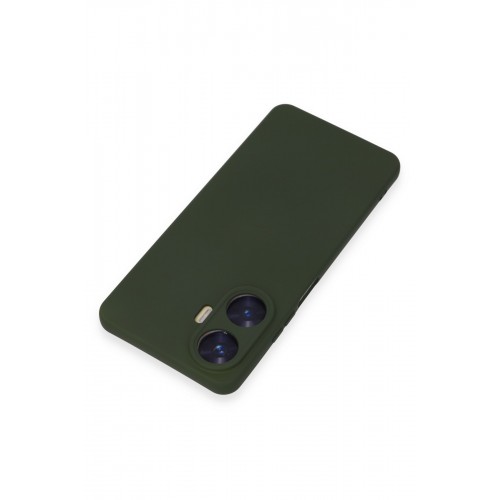 Newface Realme C55 Kılıf Nano içi Kadife Silikon - Koyu Yeşil Newface Realme C55 Kılıf Nano içi Kadife Silikon - Koyu Yeşil