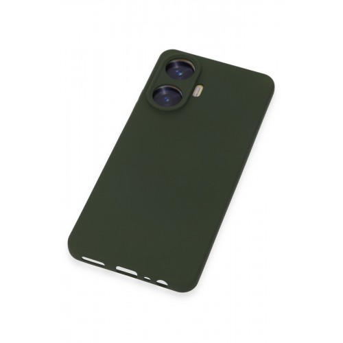 Newface Realme C55 Kılıf Nano içi Kadife Silikon - Koyu Yeşil Newface Realme C55 Kılıf Nano içi Kadife Silikon - Koyu Yeşil