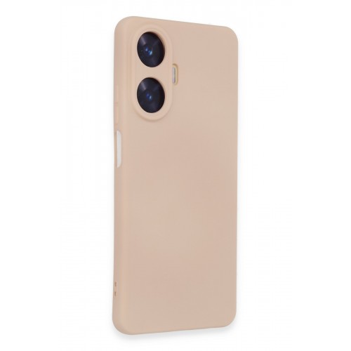 Newface Realme C55 Kılıf Nano içi Kadife Silikon - Pudra Newface Realme C55 Kılıf Nano içi Kadife Silikon - Pudra