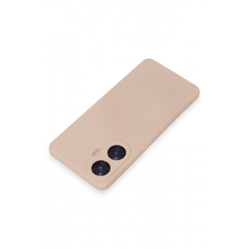 Newface Realme C55 Kılıf Nano içi Kadife Silikon - Pudra Newface Realme C55 Kılıf Nano içi Kadife Silikon - Pudra