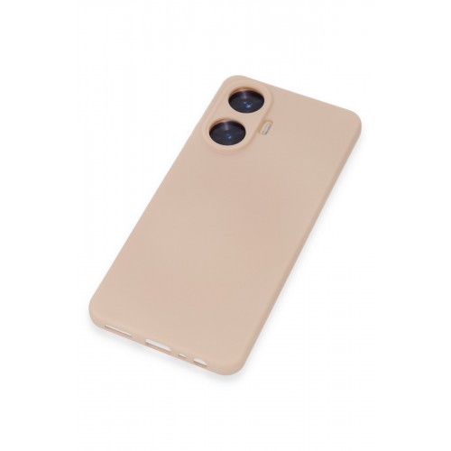 Newface Realme C55 Kılıf Nano içi Kadife Silikon - Pudra Newface Realme C55 Kılıf Nano içi Kadife Silikon - Pudra