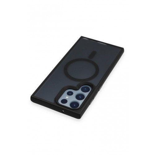 Newface Samsung Galaxy S23 Ultra Kılıf Trex Magneticsafe Kapak - Siyah Newface Samsung Galaxy S23 Ultra Kılıf Trex Magneticsafe Kapak - Siyah