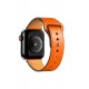 Newface Apple Watch Ultra 49mm KR415 Luaz Deri Kordon - Turuncu