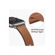 Newface Apple Watch Ultra 49mm KR415 Luaz Deri Kordon - Turuncu