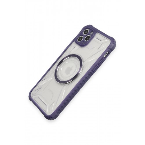 Newface iPhone 11 Pro Kılıf Prag Magneticsafe Kapak - Derin Mor Newface iPhone 11 Pro Kılıf Prag Magneticsafe Kapak - Derin Mor