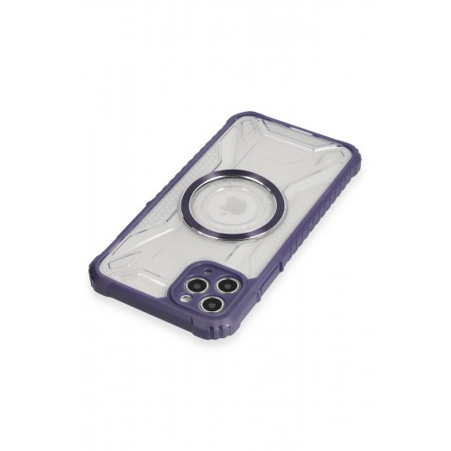 Newface iPhone 11 Pro Kılıf Prag Magneticsafe Kapak - Derin Mor Newface iPhone 11 Pro Kılıf Prag Magneticsafe Kapak - Derin Mor