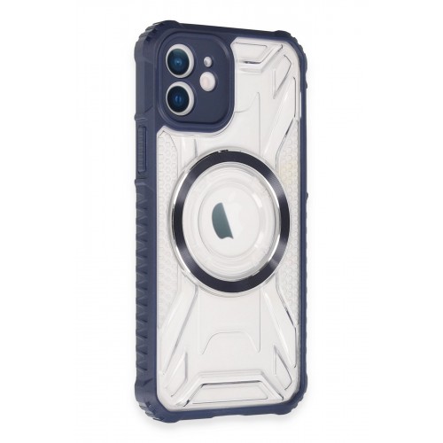 Newface iPhone 12 Kılıf Prag Magneticsafe Kapak - Lacivert Newface iPhone 12 Kılıf Prag Magneticsafe Kapak - Lacivert