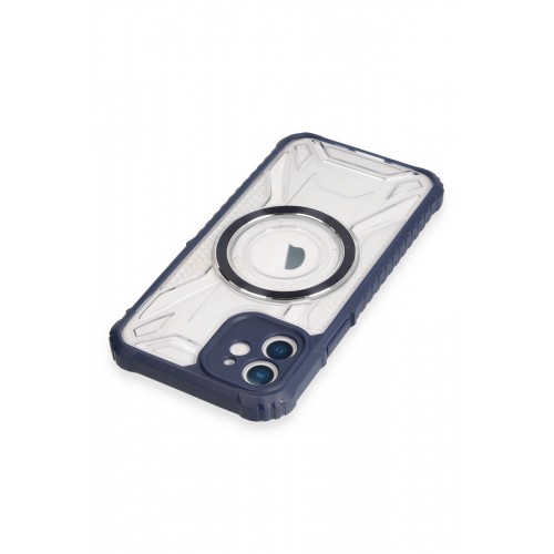 Newface iPhone 12 Kılıf Prag Magneticsafe Kapak - Lacivert Newface iPhone 12 Kılıf Prag Magneticsafe Kapak - Lacivert