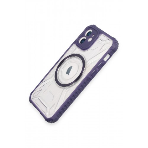 Newface iPhone 12 Kılıf Prag Magneticsafe Kapak - Derin Mor Newface iPhone 12 Kılıf Prag Magneticsafe Kapak - Derin Mor