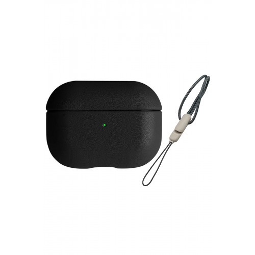 Newface Airpods Pro 2 (2.nesil) 405 Deri Kılıf - Siyah