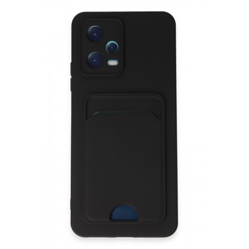 Newface Xiaomi Redmi Note 12 5G Kılıf Kelvin Kartvizitli Silikon - Siyah Newface Xiaomi Redmi Note 12 5G Kılıf Kelvin Kartvizitli Silikon - Siyah