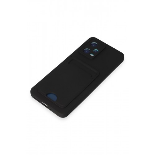 Newface Xiaomi Redmi Note 12 5G Kılıf Kelvin Kartvizitli Silikon - Siyah Newface Xiaomi Redmi Note 12 5G Kılıf Kelvin Kartvizitli Silikon - Siyah