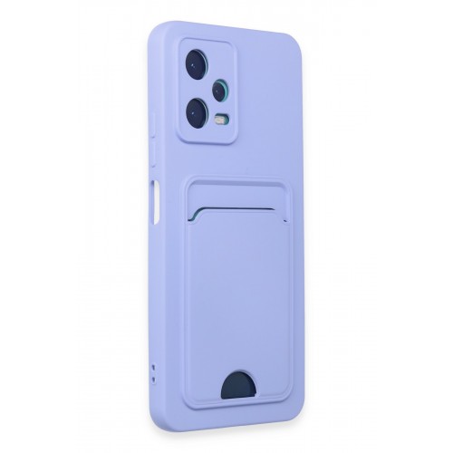 Newface Xiaomi Redmi Note 12 5G Kılıf Kelvin Kartvizitli Silikon - Lila Newface Xiaomi Redmi Note 12 5G Kılıf Kelvin Kartvizitli Silikon - Lila