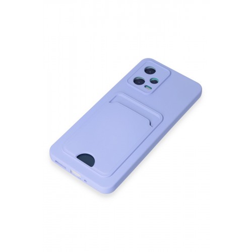 Newface Xiaomi Redmi Note 12 5G Kılıf Kelvin Kartvizitli Silikon - Lila Newface Xiaomi Redmi Note 12 5G Kılıf Kelvin Kartvizitli Silikon - Lila