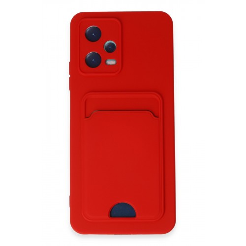 Newface Xiaomi Redmi Note 12 5G Kılıf Kelvin Kartvizitli Silikon - Kırmızı Newface Xiaomi Redmi Note 12 5G Kılıf Kelvin Kartvizitli Silikon - Kırmızı