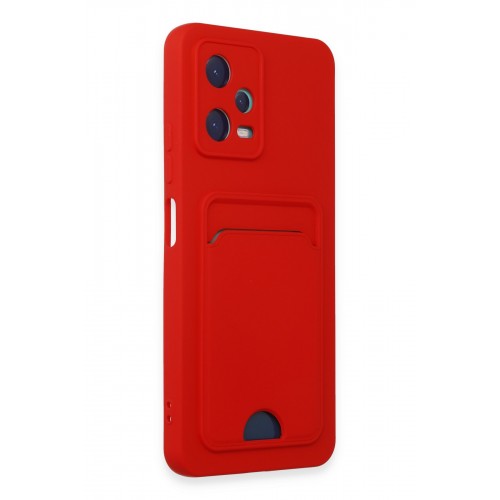 Newface Xiaomi Redmi Note 12 5G Kılıf Kelvin Kartvizitli Silikon - Kırmızı Newface Xiaomi Redmi Note 12 5G Kılıf Kelvin Kartvizitli Silikon - Kırmızı